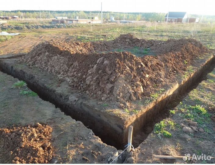 Услуги миниэкскаватора