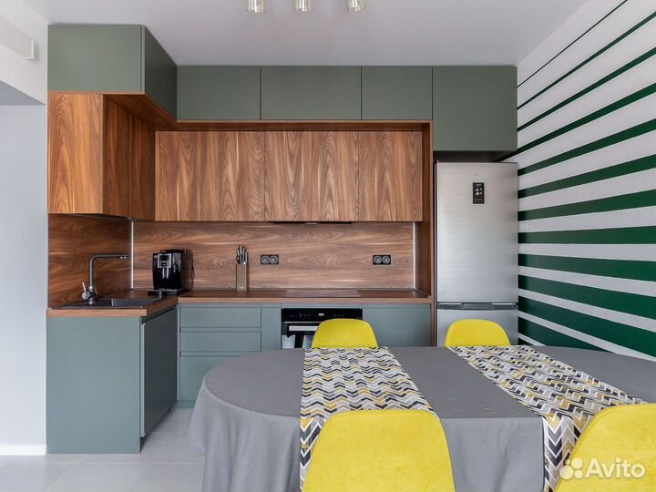 Кухня по проекту с антресолями в Москве