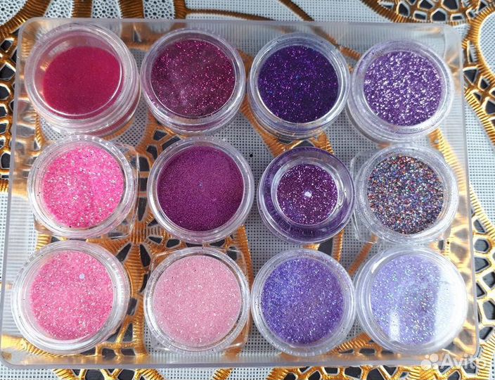 Блестки, украшения для дизайна и творчества