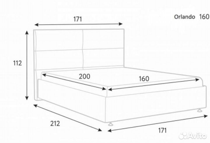 Кровать Аскона Orlando 160*200