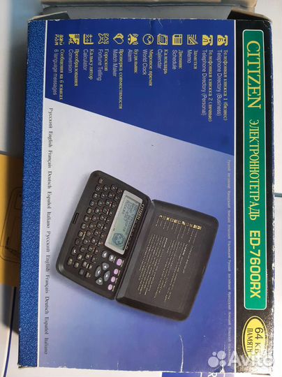 Электронная записная книжка citizen ed-7600rx