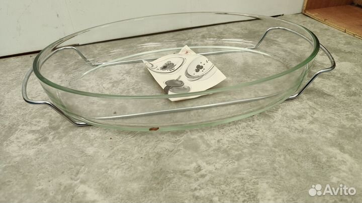 Стеклянная тарелка для рыбы Чехия