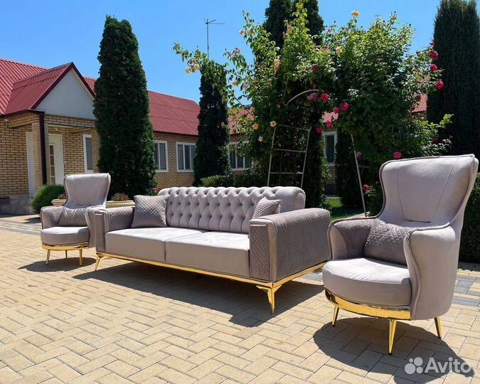 Диван и 2 кресла