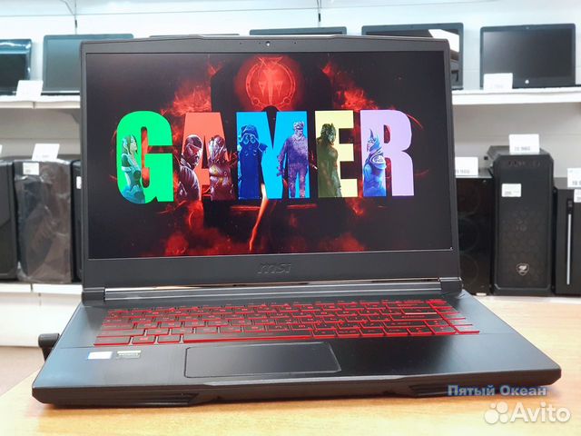 Мощный игровой ноутбук MSI GF65 9sexr, RAM 16Gb