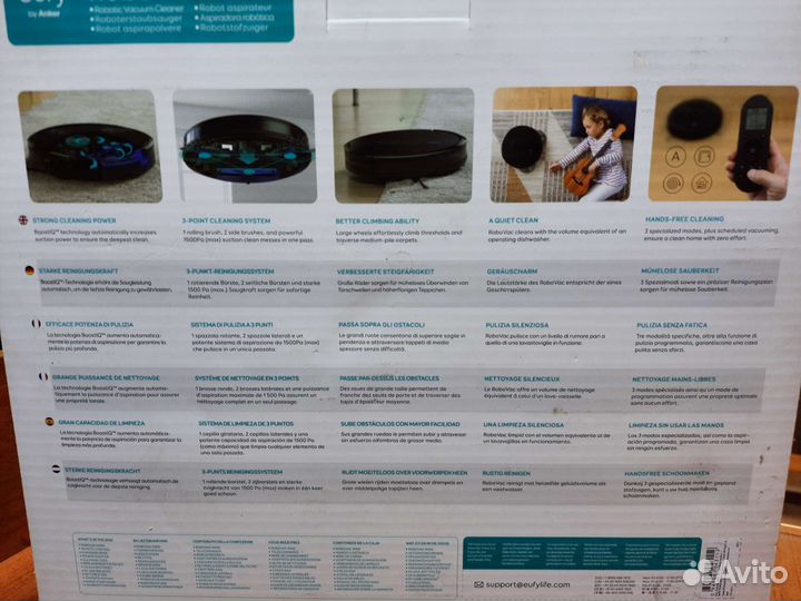 Робот пылесос Anker RoboVac R450 чёрный