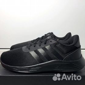 Adidas lite racer full hot sale black