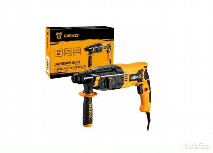 Перфоратор deko DKH850W 850 Вт, 3 Дж