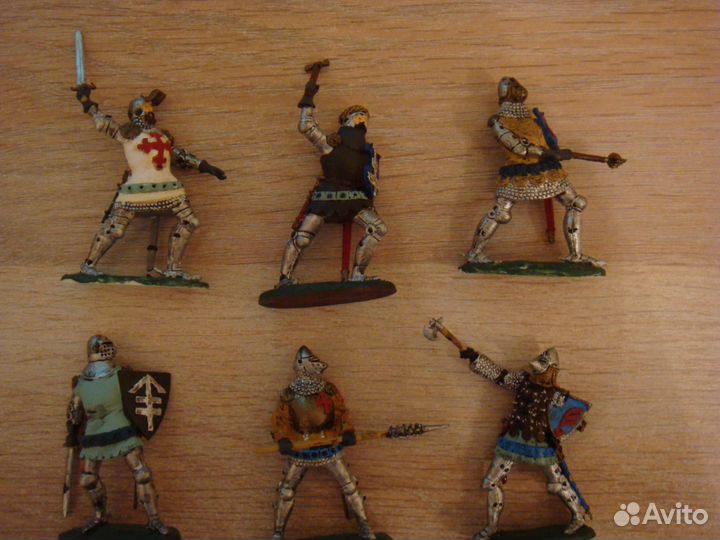 Солдатики Грюнвальдская битва и Индейцы