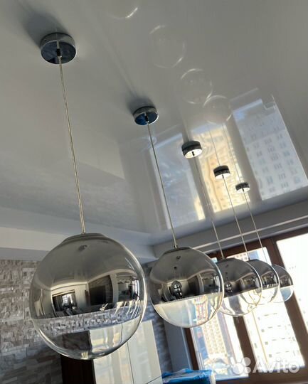 Светильник потолочный «бокал» и «шар»