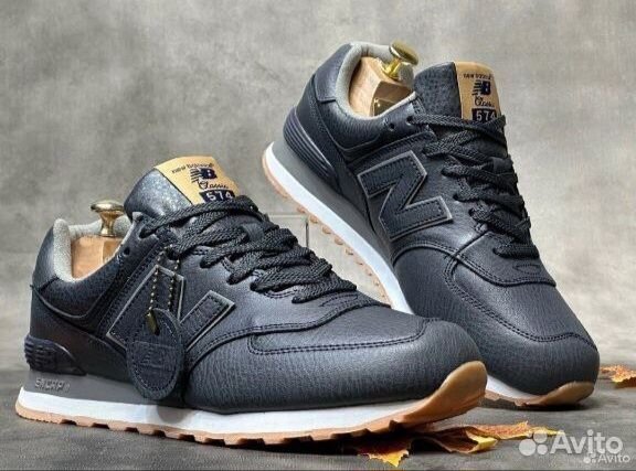 Новый Мужские Кроссовки New Balance 574 кожаные