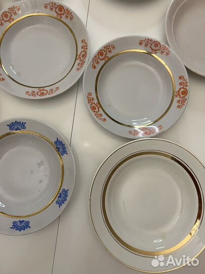 Посуда зик СССР блюдца тарелки