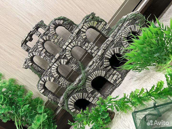 Декорации для аквариума, растения и др