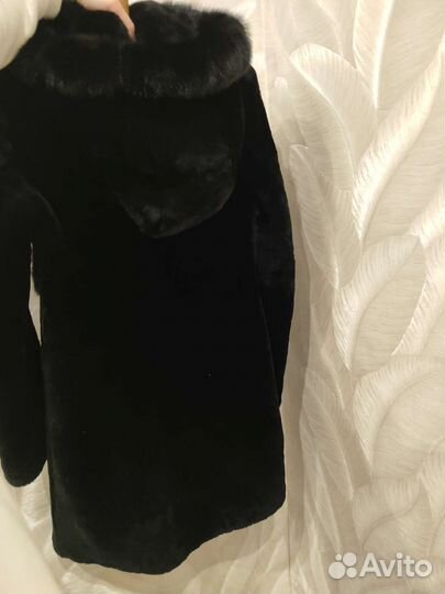 Шуба мутоновая- норка 44