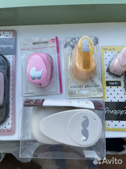 Фигурные дыроколы для скрапбукинга набором