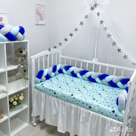 Бортик-коса в детскую кровать