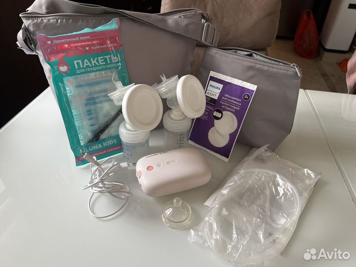 Молокоотсос электрический двойной philips avent