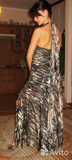 Платье вечернее (шелк и бисер) р. 42