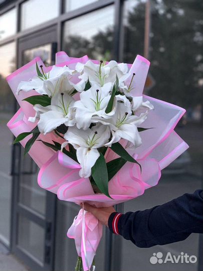 Букет из Лилий, цветы Flowers124 доставка