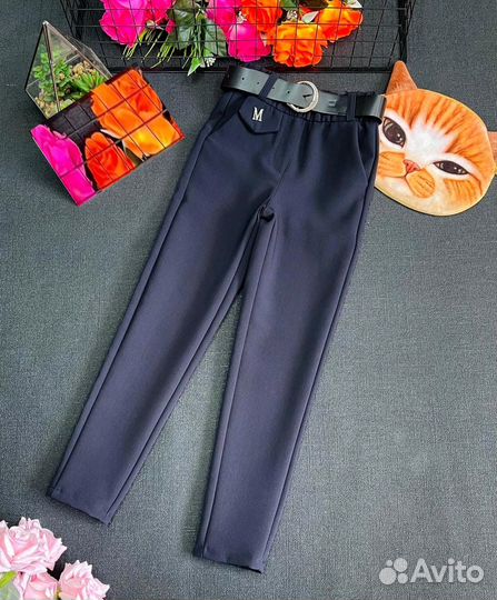 Школьные брюки/лосины для девочки, 116-146