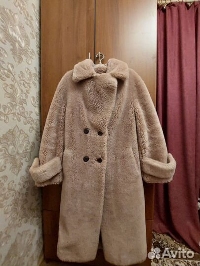 Шуба из натуральной шерсти,тедди 44-46