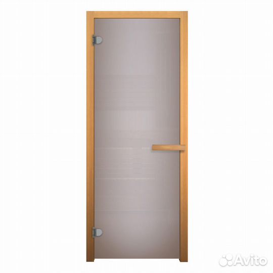 Дверь для Бани стекло Сатин Матовая 180х70 везувий
