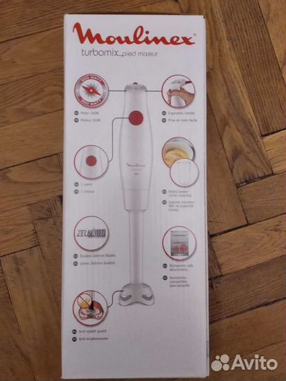 Блендер погружной moulinex turbomix новый