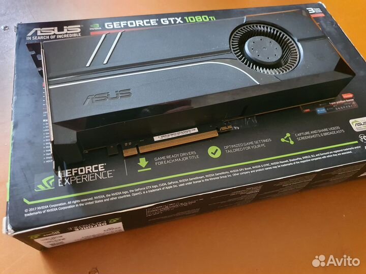 Видеокарта Asus gtx 1080 ti 11 gb
