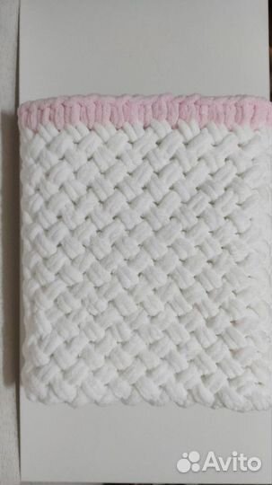Плед детский вязаный ручная работа