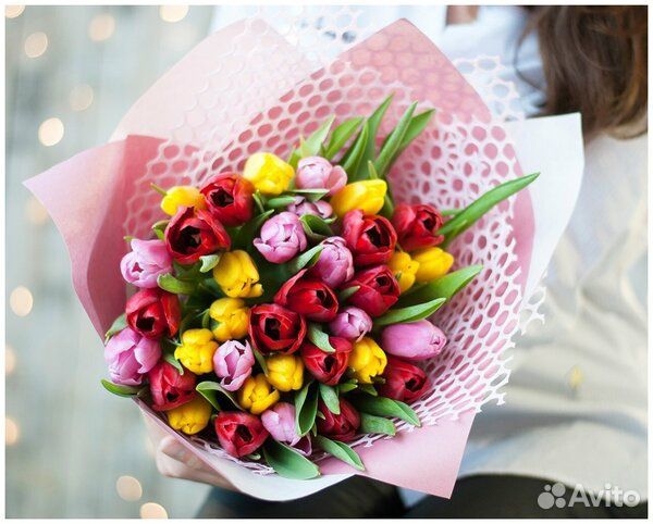 Тюльпаны букет цветов