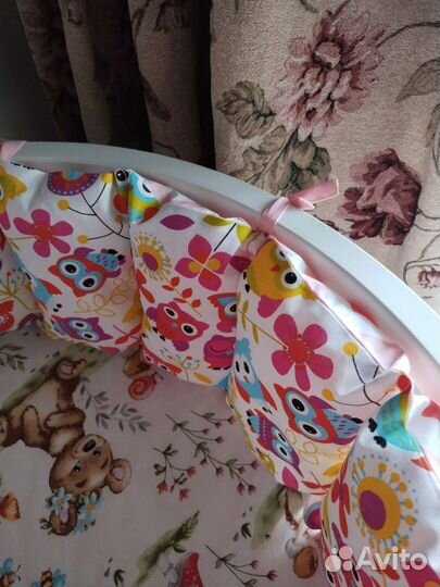 Бортики в детскую кроватку новые