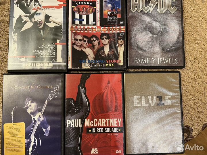 DVD Beatles, Rolling Stones, Queen, Eric Clapton