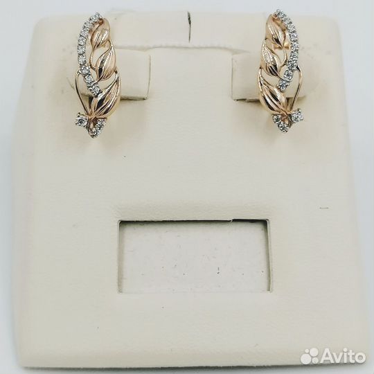 Золотые серьги 585 пробы