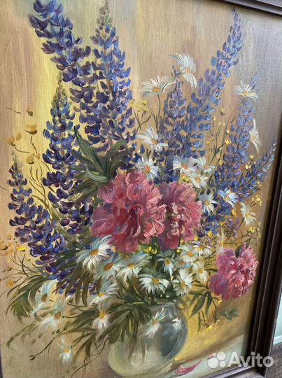 Картина Л.Гандыш Натюрморт с люпином