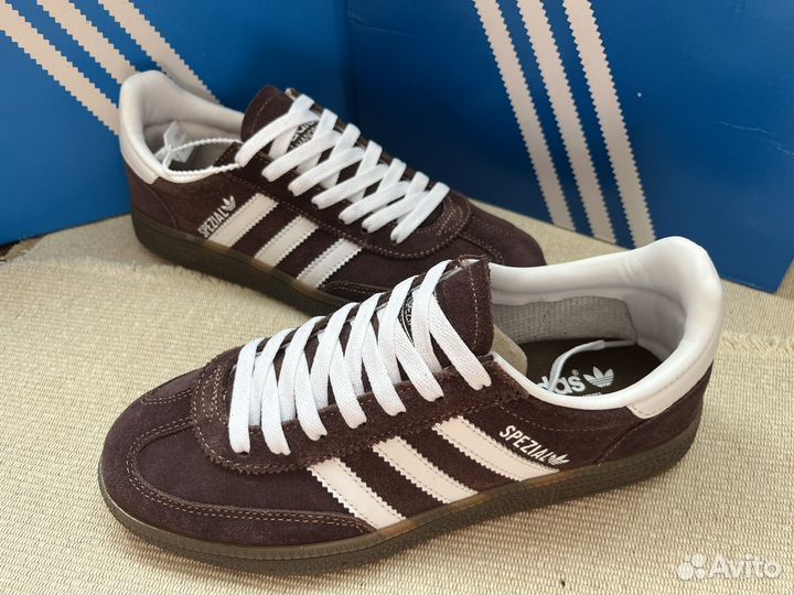 Кроссовки adidas handball spezial brown нубук