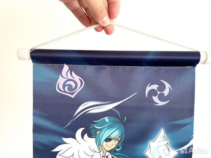 Плакат холст геншин genshin impact новый