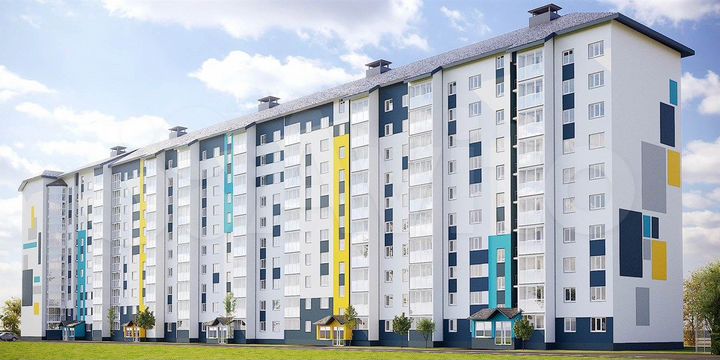 2-к. квартира, 60,9 м², 3/10 эт.