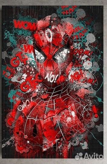 Картина маслом человек паук Секрет эмоций