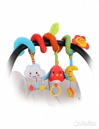 Жирафики игрушка-подвеска растяжка спиралька