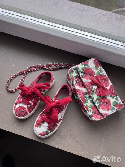 Monnalisa сумка и кеды 28 размер
