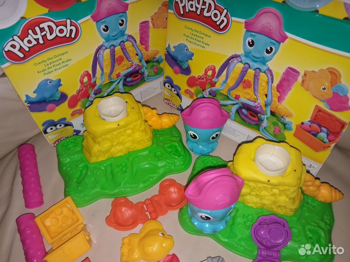 Play-doh веселый осьминог оригинал +пластилин