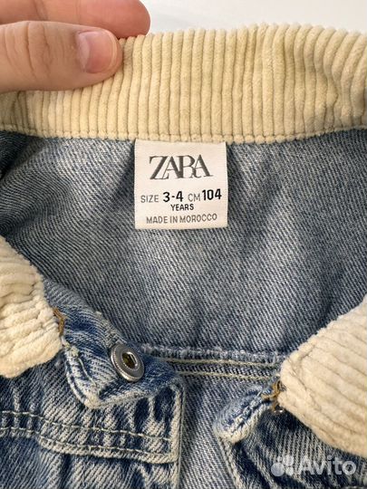 Куртка zara джинсовая 104