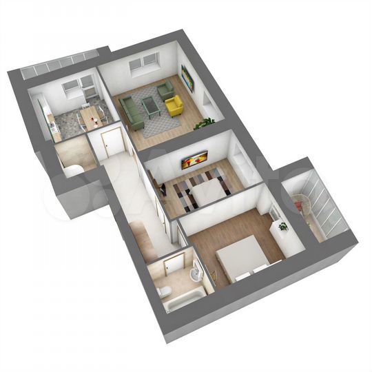 3-к. квартира, 81,9 м², 14/19 эт.