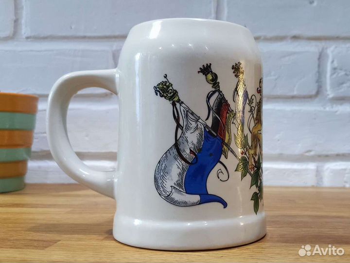 Кружка пивная Германия с баварским гербом