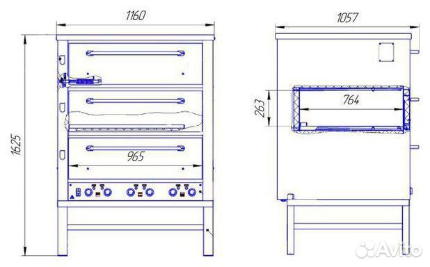 Печь хлебопекарная восход