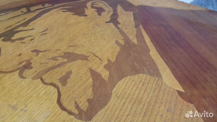 Портрет Ленина из шпона