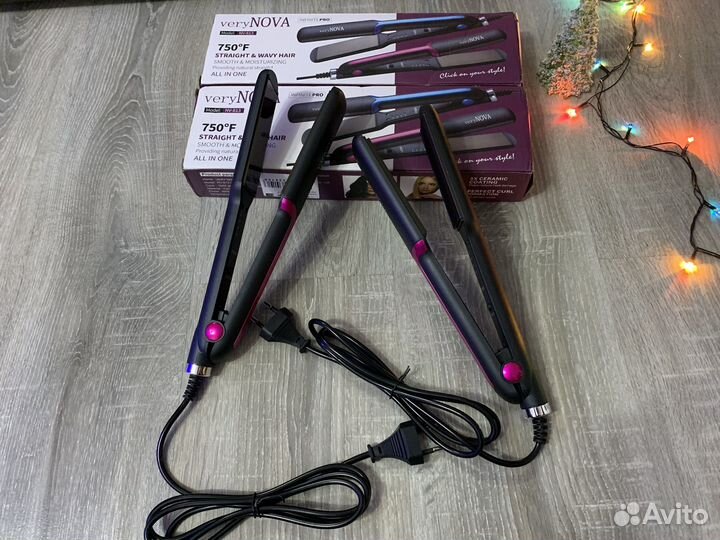 Выпрямитель и гофре для волос новый