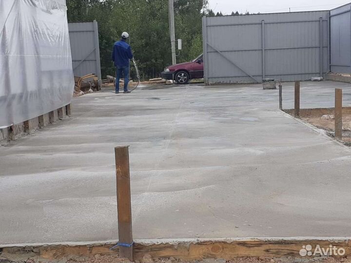 Отмостка, Фундамент, бетон площадки дорожки Плитка