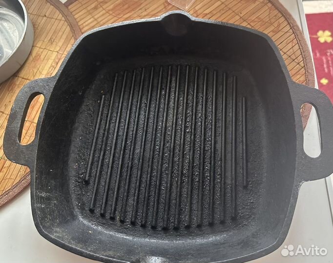 Сковорода-гриль bergoff, чугун, 26 см