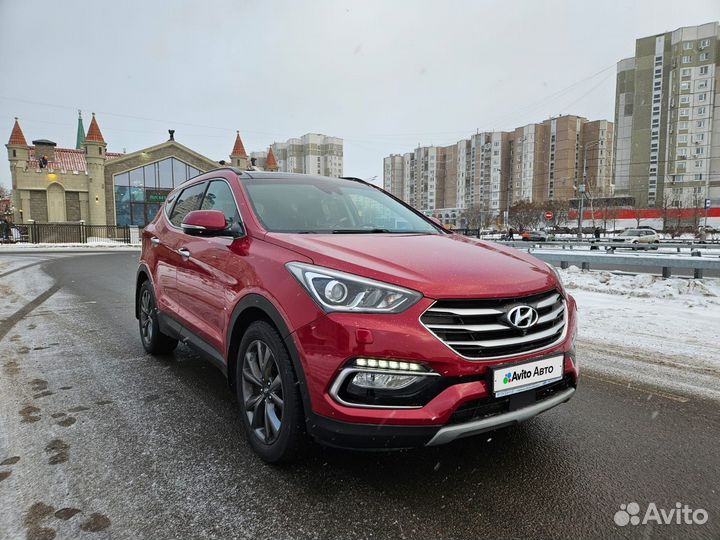 Hyundai Santa Fe 2.2 AT, 2017, 52 000 км