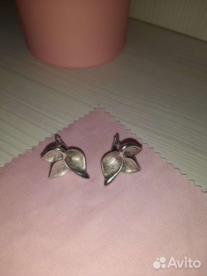 Серьги серебро 925